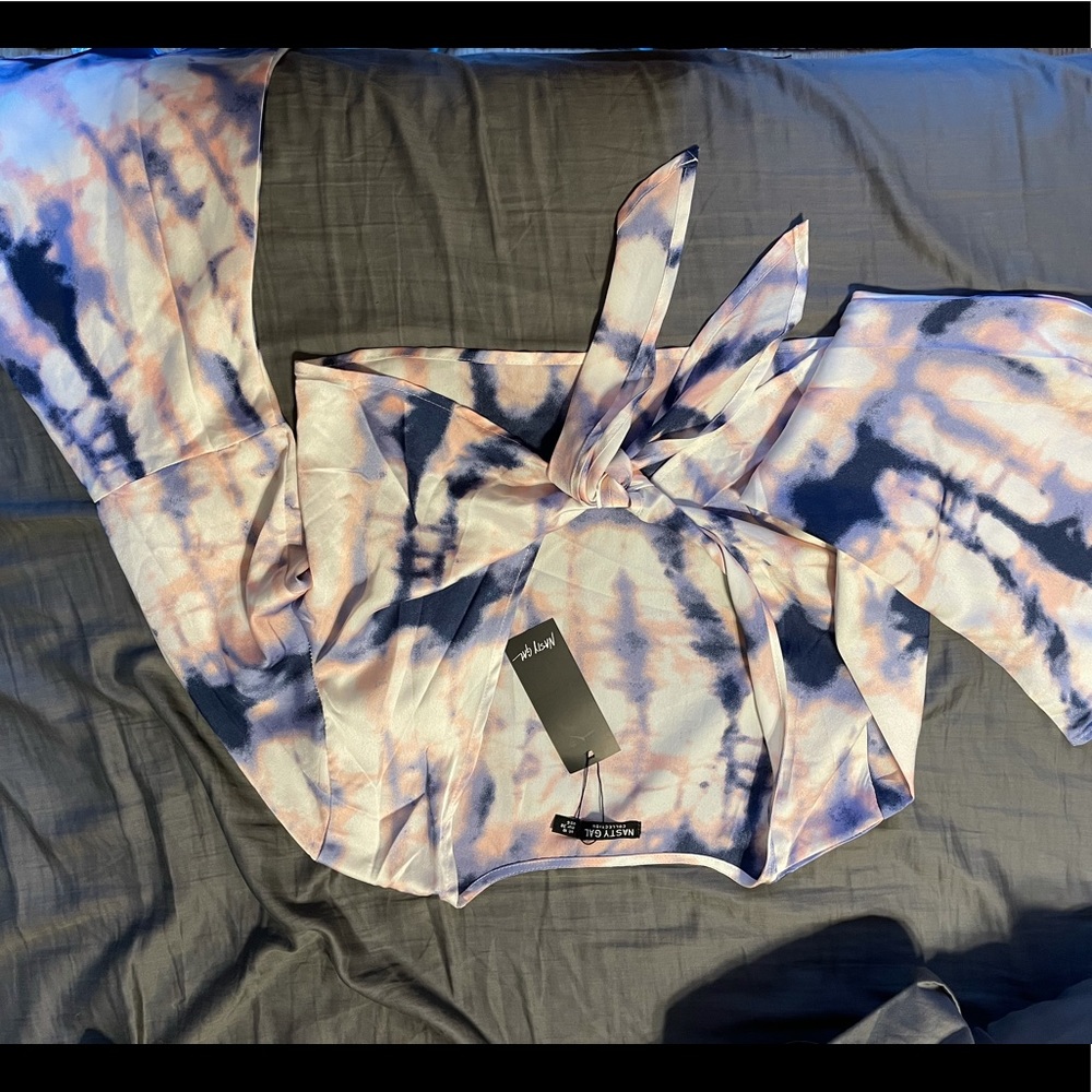 Tie dye crop shirt